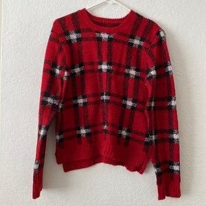 Red Plaid Sweater
